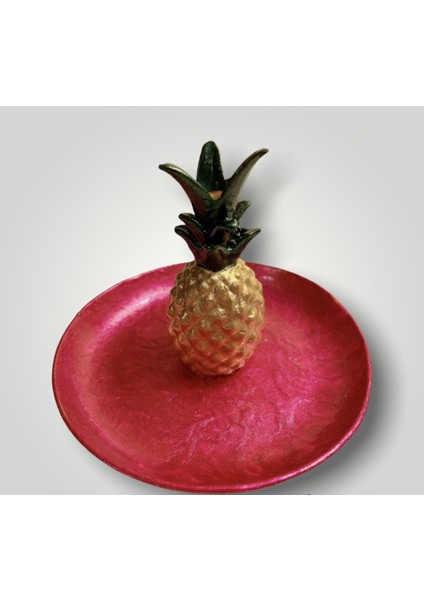 Polyester Ananaslı Tabak-11