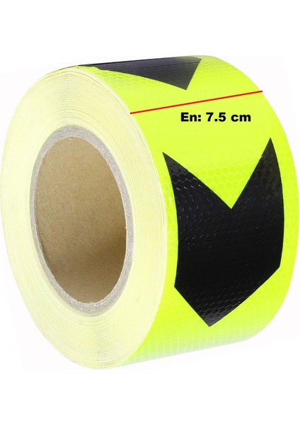 - Reflektörlü Fosforlu Şerit Bant Sarı-Siyah Ikaz Bandı (25 Metre) fiyatları