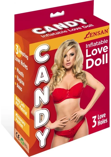 Erotica Candy Love Doll 3 Işlevli Şişme Bebek