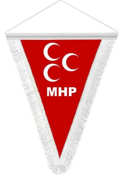 Milliyetçi Hareket Partisimhp Üçgen Flama Bayrak