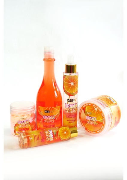 Orange Candy Portakal Şekeri 5'li Vücut & Cilt Bakım Seti
