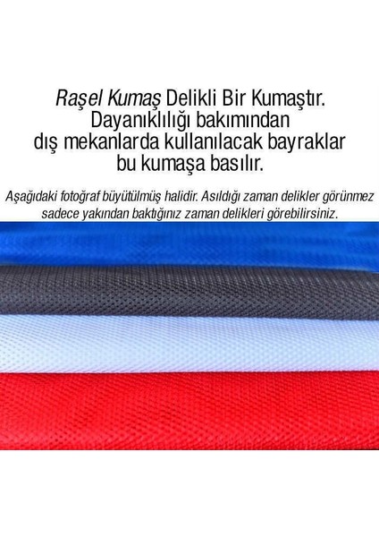 Bozkurt Hilal Kırmızı Sancak Bayrak Mhp Üç Hilal Sancağı (400X600 Cm)