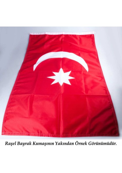 Bozkurt Hilal Kırmızı Sancak Bayrak Mhp Üç Hilal Sancağı (400X600 Cm)