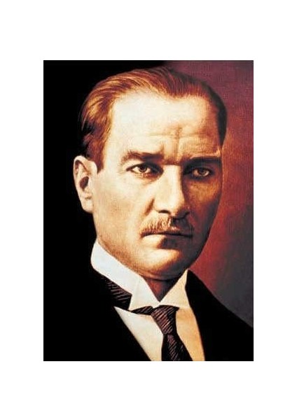 Sivil Gazi Mustafa Kemal Atatürk Portre Poster Cephe Bayrağı - 1,5x2,25 Metre