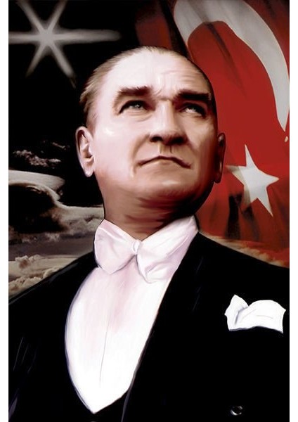 Ay-Yıldız -Mustafa Kemal Atatürk Poster Cephe Bayrak -600X900CM -6x9 Metre fiyatları