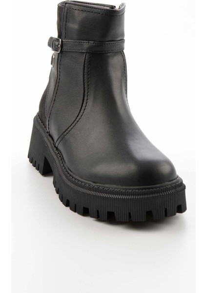 Siyah Siyah Süet Kadın Bot & Bootie K02586211509