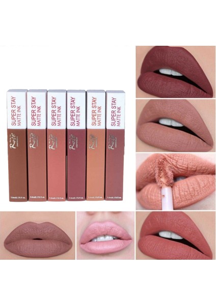 Ruj Super Stay Model Kalıcı Ruj Serisi Lip Gloss 6'lı Matte Ink