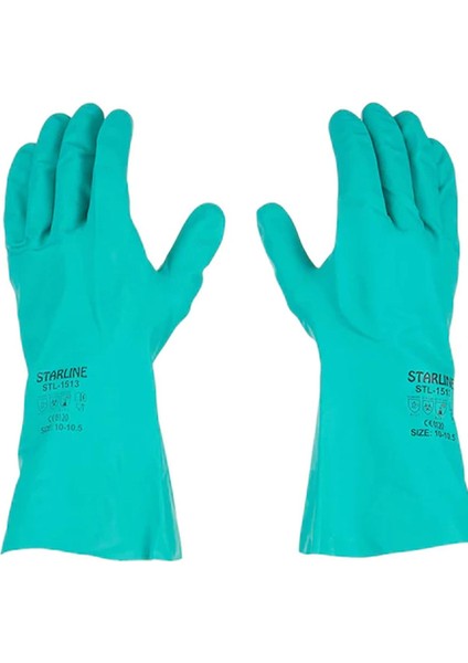 Kimyasal Nitril Eldiven STL-1513-8-8,5 (Medium Beden) x 10 Adet