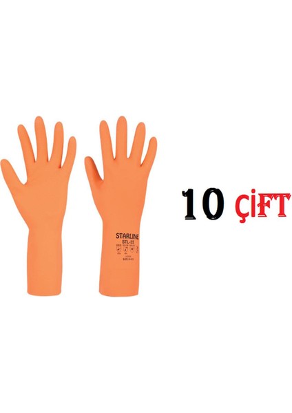 Kimyasal Nitril Eldiven Starline Stl-55 (10-10,5 Numara) x 10 Adet