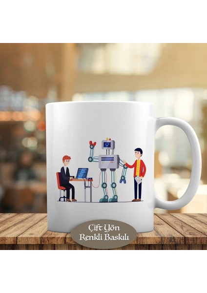 Robot Projesi Sunan Genç Kupa Bardak HEDIYELIK-3446-691