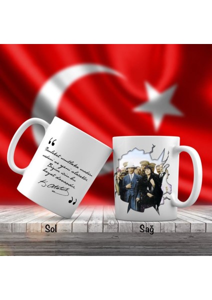 Asil Hediyelik Şapka ve Kıyafet Inkılabı - Mustafa Kemal Atatürk - Atatürk'ün Sözleri -Kupa Bardak