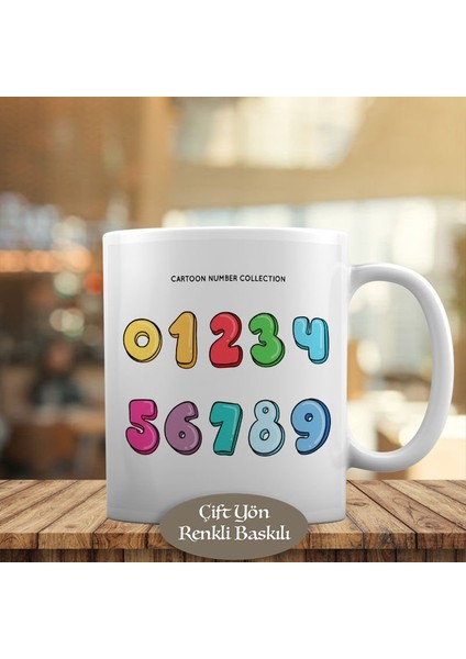 Çizimsel Rakamlar Kupa Bardak HEDIYELIK-23-2147807093