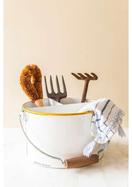 Country Tarzı Ahşap Kuluplu 3 Bölmeli Banyo & Mutfak Düzenleyici