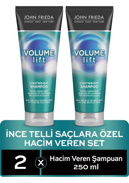 Ince Telli Saçlar Için Hacim Veren Şampuan 250 ml 2'li
