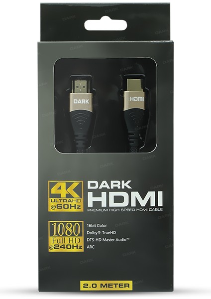 DARK 2metre DK-HD-CV20L200G 4K@60p-18Gbps HDMI 2.0b Kablo