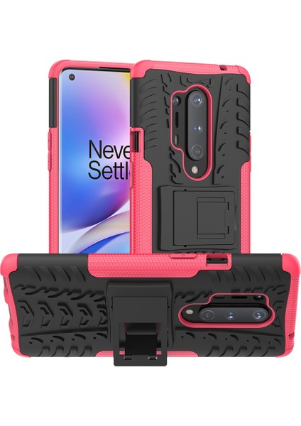 Oneplus 8 Pro İçin Shockproof Çift Katmanlı Standlı Korumalı Kılıf (Yurt Dışından)