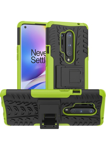 Oneplus 8 Pro İçin Shockproof Çift Katmanlı Standlı Korumalı Kılıf (Yurt Dışından)