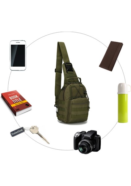 Zsykd Açık Çok Amaçlı Su Geçirmez Sırt Çantası, Boyutu: 30 * 22 * ​​5,0 cm Armygreen (Yurt Dışından) fırsatları