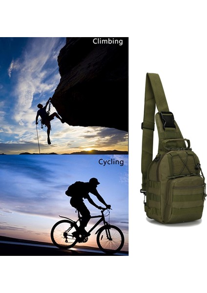 Zsykd Açık Çok Amaçlı Su Geçirmez Sırt Çantası, Boyutu: 30 * 22 * ​​5,0 cm Armygreen (Yurt Dışından) indirimleri
