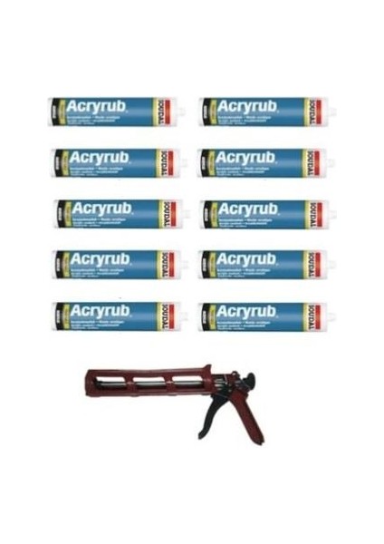 Soudal Mastik 10 Adet ve Silikon Tabancası