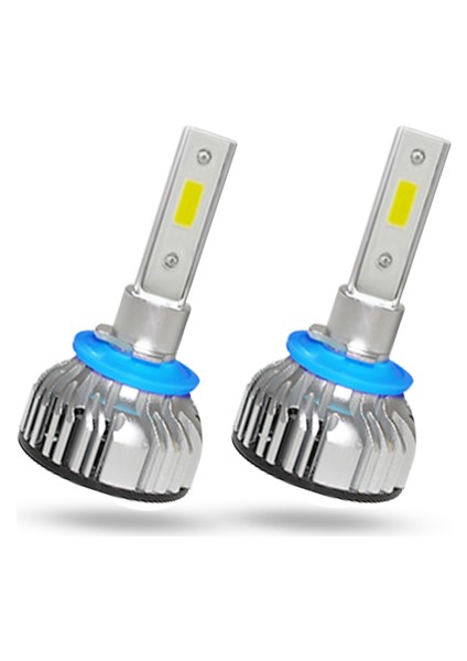 H27 F10 Canbus Mini LED Xenon Soğutuculu Far Ampulü 9600LM 6000K