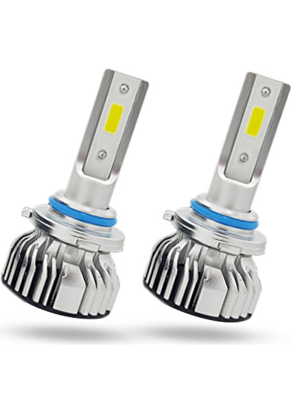 9006 F10 Canbus Mini LED Xenon Soğutuculu Far Ampulü 9600LM 6000K