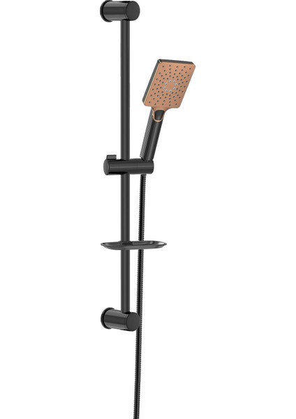 Maxima Bronze Black Sürgülü Siyah Duş Takımı Seti VS-6760