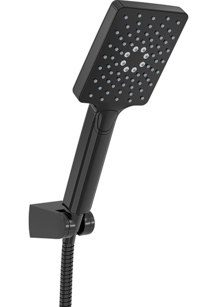 Maxima Jet Siyah Mafsallı Askılı El Duş Takımı VS-7820