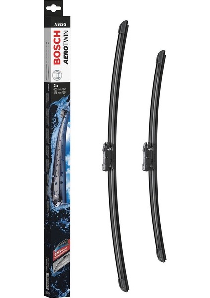 Aerotwin Silecek Seti - [600/475 Mm] Audı S3 (2006 - 2013) [8P1] - A 929 S