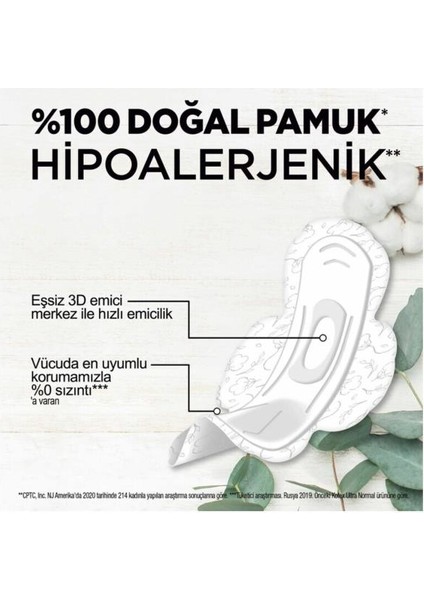 Natural Ultra Hijyenik Normal Ped 8'li modelleri