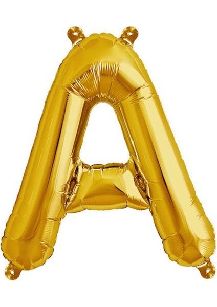 Harf Folyo Balon A Harfi Altın Renk 100 cm - 40"