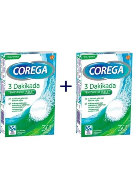 Diş Protezi Temizleyici Tablet 30'lu 2 Adet