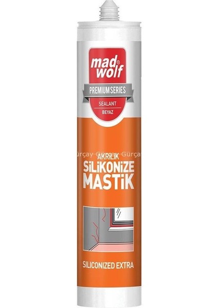 Silikonize Mastik 550GR. Beyaz (24 Adet)