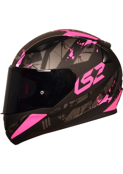 Rapıd Palımnesıs Mat Siyah-Pembe Kask