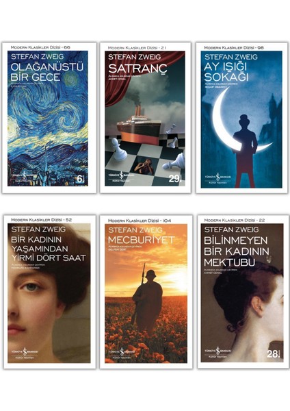 Ay Işığı Sokağı - Bir Kadının Yaşamından Yirmi Dört Saat - Mecburiyet - Stefan Zweig - 6 Kitap