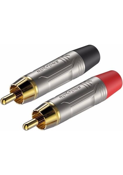 RX-J807 Rca Erkek Jak Metal Kırmızı-Siyah 2ADET