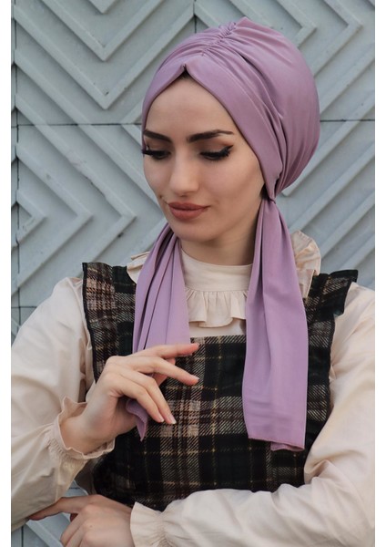 Tasarım Bone Lila - Özel Tasarım- Yeni Model Tesettür Giyim