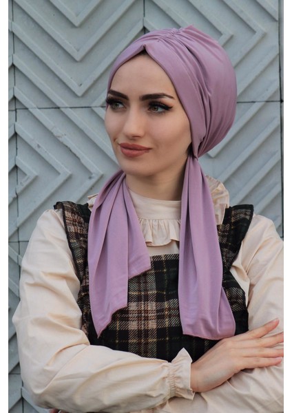 Tasarım Bone Lila - Özel Tasarım- Yeni Model Tesettür Giyim modelleri