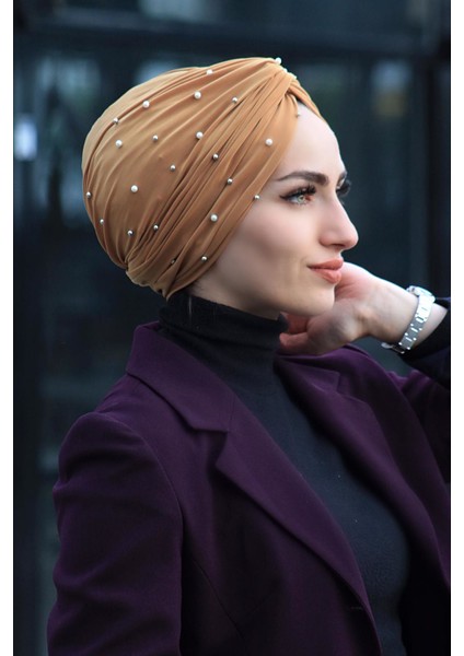 Incili Dolama Bone Hardal ( Hazır Değildir Kendiniz Dolama Yapıyosunuz) - Özel Tasarım- Yeni Model Tesettür Giyim fiyatları
