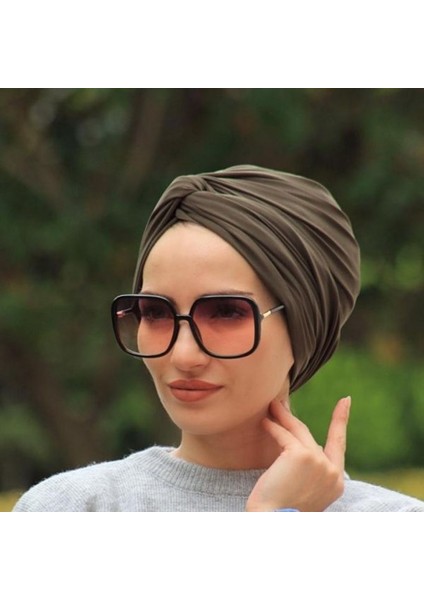 Dolama Bone Haki Hazır Model - Özel Tasarım- Yeni Model Tesettür Giyim
