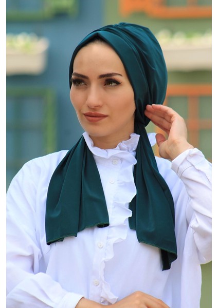 Tasarım Bone Zümrüt - Özel Tasarım- Yeni Model Tesettür Giyim