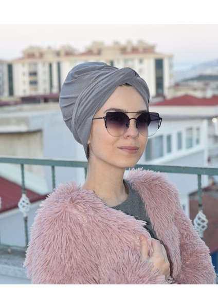 Dolama Bone Gri (Hazır Değildir) - Özel Tasarım- Yeni Model Tesettür Giyim