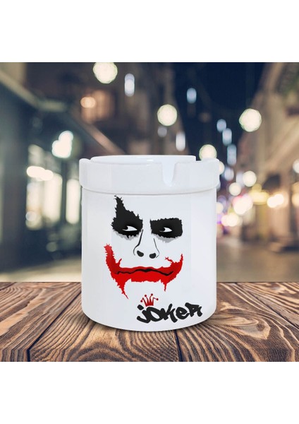 Joker Karakteri Silüeti Baskılı Küllük Seramik Kül TABLASI-70895