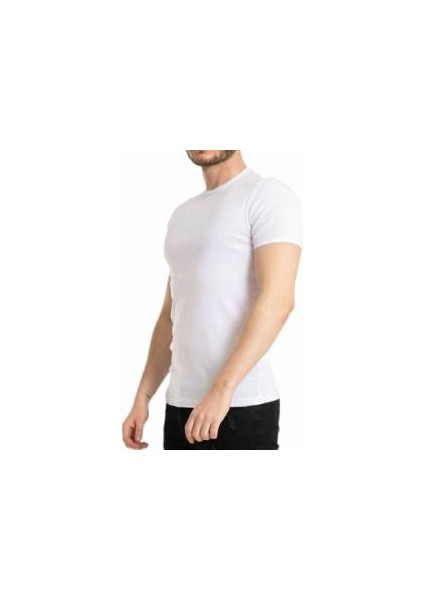 Erkek Pamuk+Likralı Düz Tişört fırsatları