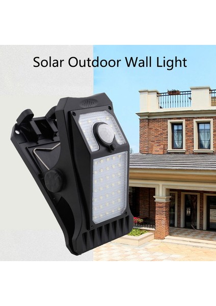 GY008 Güneş Açık Duvar Lambası Işık Sensörü Klip Işık (Siyah) (Yurt Dışından) indirimleri