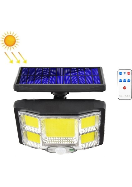 Güneş Indüksiyon Duvar Lambası, Spec: 168 Cob Entegre (Yurt Dışından)