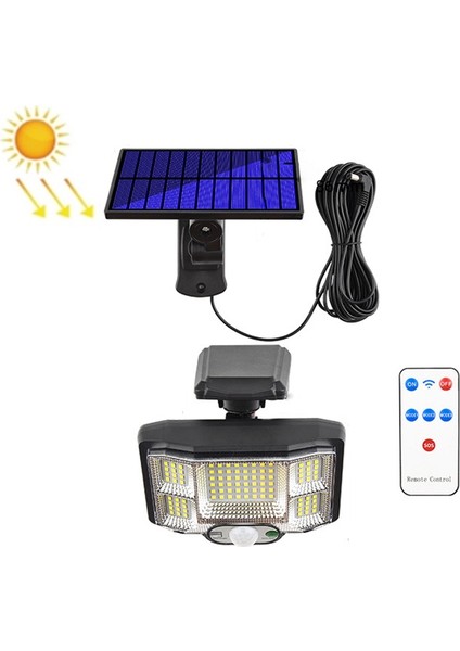 Güneş Indüksiyon Duvar Lambası, Spec: 96 LED Ayrılmış (Yurt Dışından)