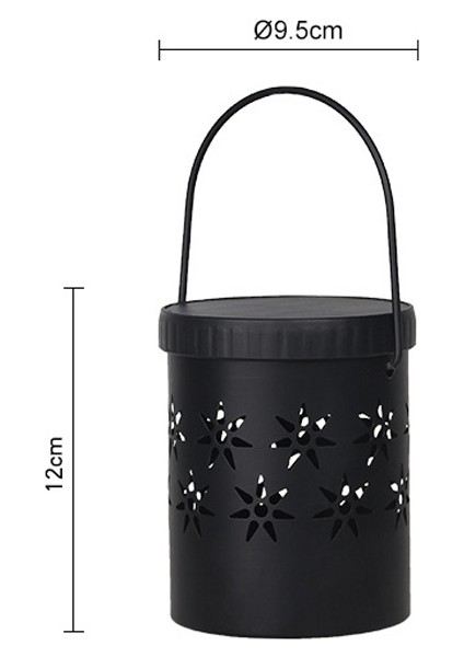 Hollow Flower Shape Wrought Iron Portable Lantern Solar Light, Luminous Flux: 30LM (White Light) (Yurt Dışından) modelleri