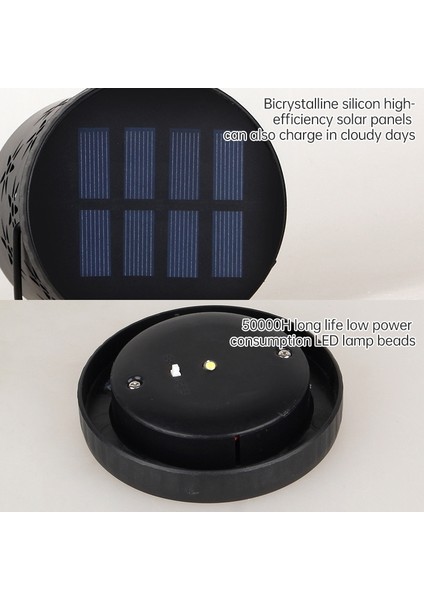 Hollow Flower Shape Wrought Iron Portable Lantern Solar Light, Luminous Flux: 30LM (Warm White) (Yurt Dışından) indirimleri