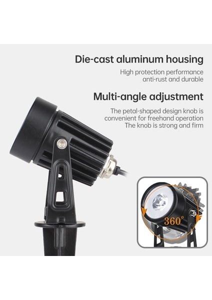 6W One For Two Solar Spotlight Light Control Induction Lawn Lamp, Luminous Flux: 300-400LM (Green Light) (Yurt Dışından)